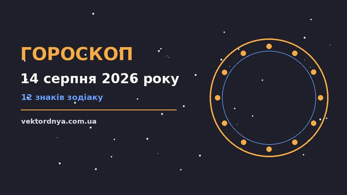Гороскоп на 14 серпня 2026 року: важливі сигнали дня про можливості й обережність