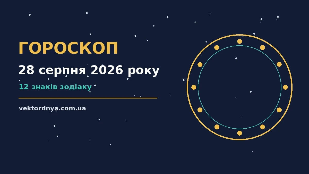 Гороскоп на 28 серпня 2026 року: важливі сигнали дня про можливості й обережність