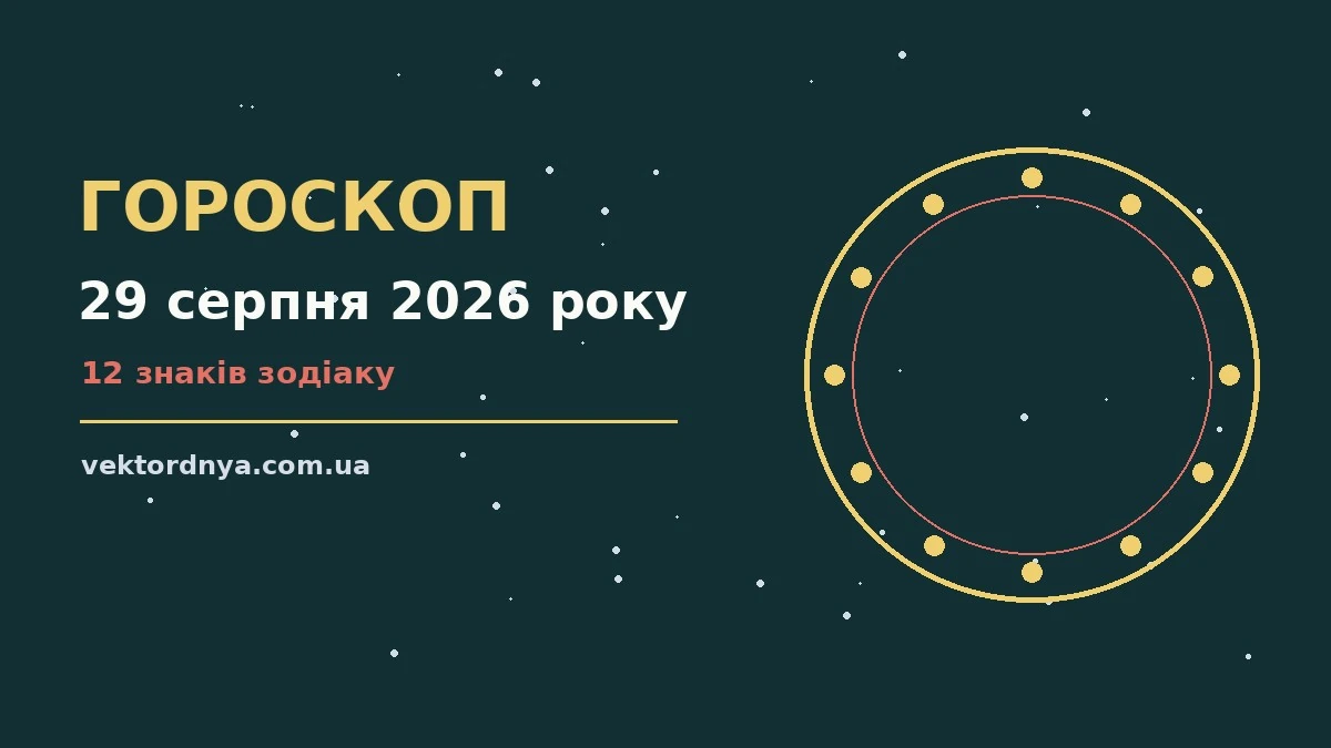 Гороскоп на 29 серпня 2026 року: важливі сигнали дня про можливості й обережність