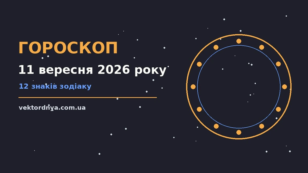 Гороскоп на 11 вересня 2026 року: важливі сигнали дня про можливості й обережність