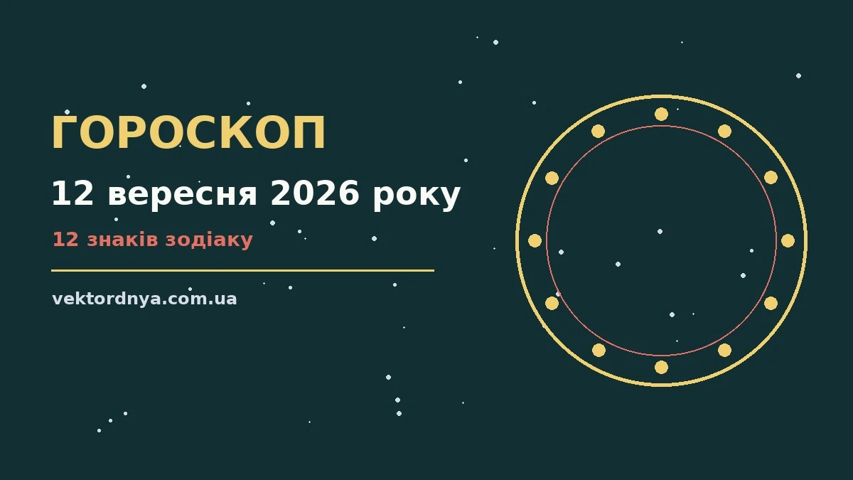Гороскоп на 12 вересня 2026 року: важливі сигнали дня про можливості й обережність