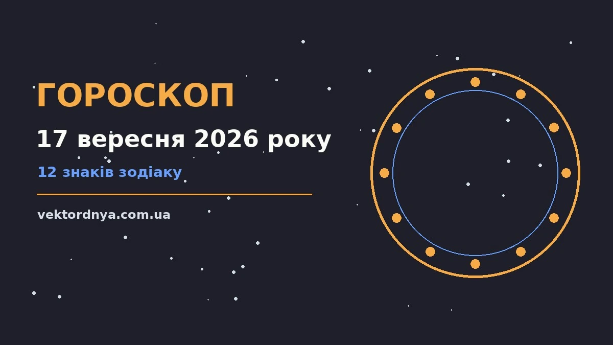 Гороскоп на 17 вересня 2026 року: важливі сигнали дня про можливості й обережність