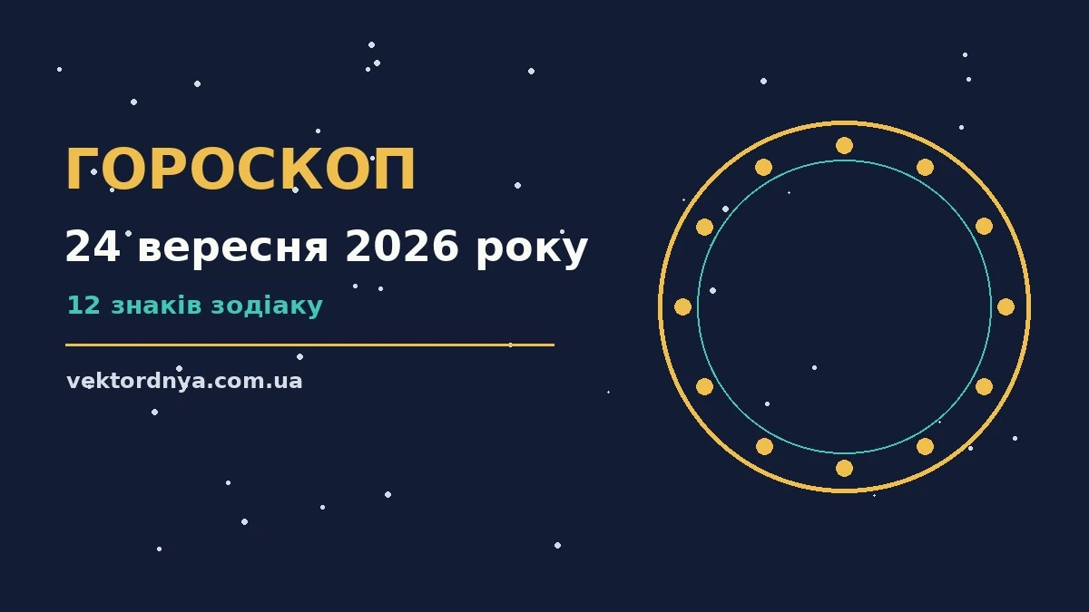 Гороскоп на 24 вересня 2026 року: важливі сигнали дня про можливості й обережність