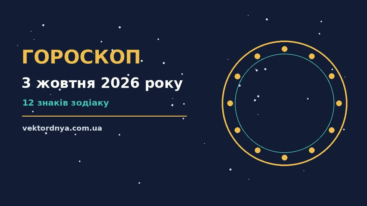 Гороскоп на 3 жовтня 2026 року: важливі сигнали дня про можливості й обережність