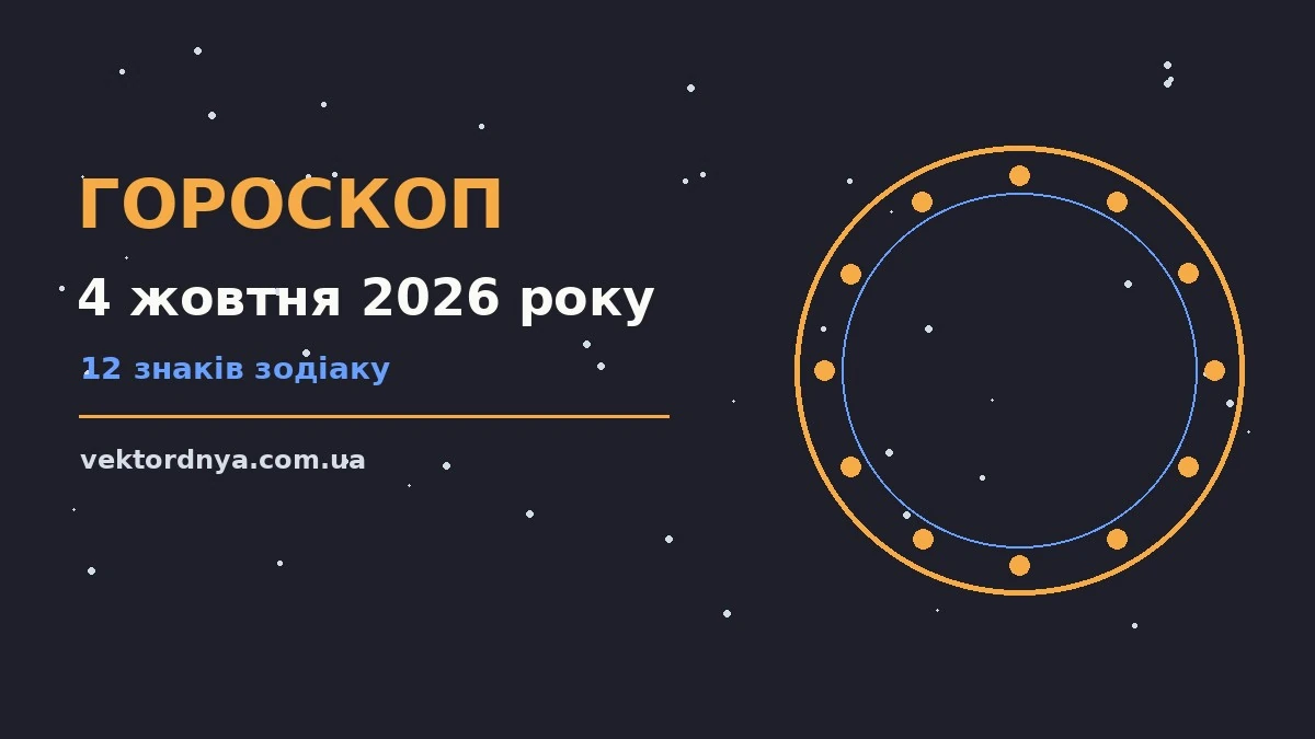 Гороскоп на 4 жовтня 2026 року: важливі сигнали дня про можливості й обережність